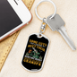 Hunting Buddy Grandpa Keychain Stainless Steel or 18k Gold Dog Tag Keyring-Express Your Love Gifts