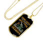 Hunting Buddy Grandpa Necklace Stainless Steel or 18k Gold Dog Tag 24" Chain-Express Your Love Gifts