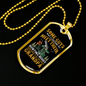 Hunting Buddy Grandpa Necklace Stainless Steel or 18k Gold Dog Tag 24" Chain-Express Your Love Gifts