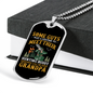 Hunting Buddy Grandpa Necklace Stainless Steel or 18k Gold Dog Tag 24" Chain-Express Your Love Gifts
