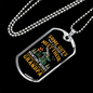 Hunting Buddy Grandpa Necklace Stainless Steel or 18k Gold Dog Tag 24" Chain-Express Your Love Gifts