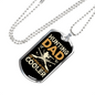 Hunting Dad Cooler Necklace Stainless Steel or 18k Gold Dog Tag 24" Chain-Express Your Love Gifts