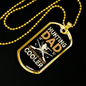 Hunting Dad Cooler Necklace Stainless Steel or 18k Gold Dog Tag 24" Chain-Express Your Love Gifts