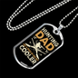 Hunting Dad Cooler Necklace Stainless Steel or 18k Gold Dog Tag 24" Chain-Express Your Love Gifts