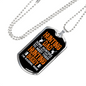 Hunting Dad Hunting Buddy Necklace Stainless Steel or 18k Gold Dog Tag 24" Chain-Express Your Love Gifts