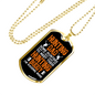 Hunting Dad Hunting Buddy Necklace Stainless Steel or 18k Gold Dog Tag 24" Chain-Express Your Love Gifts