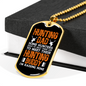 Hunting Dad Hunting Buddy Necklace Stainless Steel or 18k Gold Dog Tag 24" Chain-Express Your Love Gifts