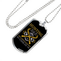 Hunting Dad Necklace Stainless Steel or 18k Gold Dog Tag 24" Chain-Express Your Love Gifts