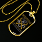 Hunting Dad Necklace Stainless Steel or 18k Gold Dog Tag 24" Chain-Express Your Love Gifts