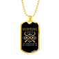 Hunting Dad Necklace Stainless Steel or 18k Gold Dog Tag 24" Chain-Express Your Love Gifts