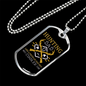 Hunting Dad Necklace Stainless Steel or 18k Gold Dog Tag 24" Chain-Express Your Love Gifts