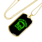 Hunting Dad Necklace Stainless Steel or 18k Gold Dog Tag 24"-Express Your Love Gifts