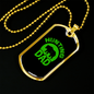 Hunting Dad Necklace Stainless Steel or 18k Gold Dog Tag 24"-Express Your Love Gifts