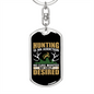 Hunting Desired Keychain Stainless Steel or 18k Gold Dog Tag Keyring-Express Your Love Gifts