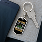 Hunting Desired Keychain Stainless Steel or 18k Gold Dog Tag Keyring-Express Your Love Gifts