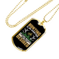 Hunting Desired Necklace Stainless Steel or 18k Gold Dog Tag 24" Chain-Express Your Love Gifts