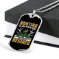 Hunting Desired Necklace Stainless Steel or 18k Gold Dog Tag 24" Chain-Express Your Love Gifts