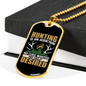 Hunting Desired Necklace Stainless Steel or 18k Gold Dog Tag 24" Chain-Express Your Love Gifts