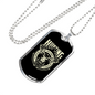 Hunting Employment Necklace Stainless Steel or 18k Gold Dog Tag 24" Chain-Express Your Love Gifts