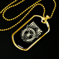 Hunting Employment Necklace Stainless Steel or 18k Gold Dog Tag 24" Chain-Express Your Love Gifts
