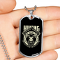 Hunting Employment Necklace Stainless Steel or 18k Gold Dog Tag 24" Chain-Express Your Love Gifts