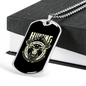 Hunting Employment Necklace Stainless Steel or 18k Gold Dog Tag 24" Chain-Express Your Love Gifts