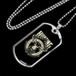 Hunting Employment Necklace Stainless Steel or 18k Gold Dog Tag 24" Chain-Express Your Love Gifts