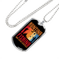 Hunting Fishing Necklace Stainless Steel or 18k Gold Dog Tag 24" Chain-Express Your Love Gifts