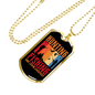 Hunting Fishing Necklace Stainless Steel or 18k Gold Dog Tag 24" Chain-Express Your Love Gifts