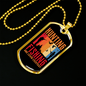 Hunting Fishing Necklace Stainless Steel or 18k Gold Dog Tag 24" Chain-Express Your Love Gifts