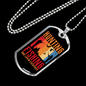 Hunting Fishing Necklace Stainless Steel or 18k Gold Dog Tag 24" Chain-Express Your Love Gifts
