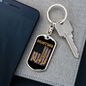 Hunting Flag Guns And Antlers Keychain Stainless Steel or 18k Gold Dog Tag Keyring-Express Your Love Gifts