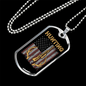 Hunting Flag Guns And Antlers Necklace Stainless Steel or 18k Gold Dog Tag 24" Chain-Express Your Love Gifts