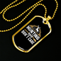 Hunting Hair Don'T CAre Necklace Stainless Steel or 18k Gold Dog Tag 24" Chain-Express Your Love Gifts