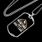 Hunting Hair Don'T CAre Necklace Stainless Steel or 18k Gold Dog Tag 24" Chain-Express Your Love Gifts