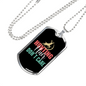 Hunting Hair Necklace Stainless Steel or 18k Gold Dog Tag 24" Chain-Express Your Love Gifts