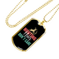 Hunting Hair Necklace Stainless Steel or 18k Gold Dog Tag 24" Chain-Express Your Love Gifts