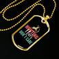 Hunting Hair Necklace Stainless Steel or 18k Gold Dog Tag 24" Chain-Express Your Love Gifts
