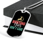 Hunting Hair Necklace Stainless Steel or 18k Gold Dog Tag 24" Chain-Express Your Love Gifts