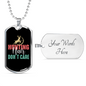 Hunting Hair Necklace Stainless Steel or 18k Gold Dog Tag 24" Chain-Express Your Love Gifts