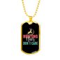 Hunting Hair Necklace Stainless Steel or 18k Gold Dog Tag 24" Chain-Express Your Love Gifts