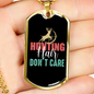 Hunting Hair Necklace Stainless Steel or 18k Gold Dog Tag 24" Chain-Express Your Love Gifts