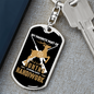Hunting Handiwork Keychain Stainless Steel or 18k Gold Dog Tag Keyring-Express Your Love Gifts