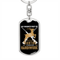 Hunting Handiwork Keychain Stainless Steel or 18k Gold Dog Tag Keyring-Express Your Love Gifts