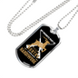 Hunting Handiwork Necklace Stainless Steel or 18k Gold Dog Tag 24" Chain-Express Your Love Gifts
