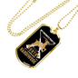 Hunting Handiwork Necklace Stainless Steel or 18k Gold Dog Tag 24" Chain-Express Your Love Gifts