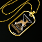 Hunting Handiwork Necklace Stainless Steel or 18k Gold Dog Tag 24" Chain-Express Your Love Gifts