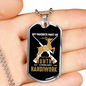 Hunting Handiwork Necklace Stainless Steel or 18k Gold Dog Tag 24" Chain-Express Your Love Gifts