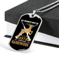 Hunting Handiwork Necklace Stainless Steel or 18k Gold Dog Tag 24" Chain-Express Your Love Gifts