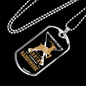 Hunting Handiwork Necklace Stainless Steel or 18k Gold Dog Tag 24" Chain-Express Your Love Gifts